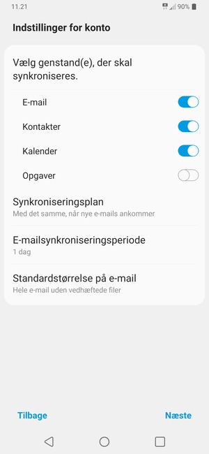 Vælg Næste