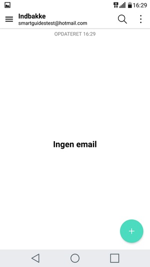 Din Hotmail er klar til brug