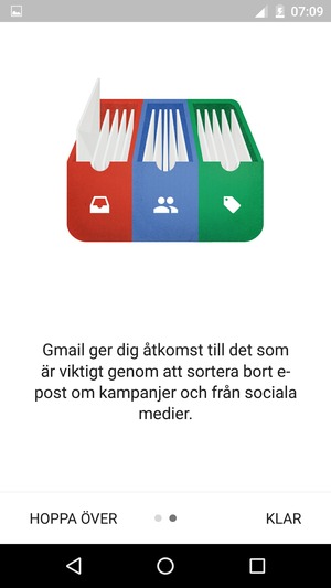 Välj KLAR