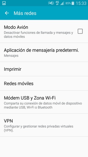Seleccione Redes móviles