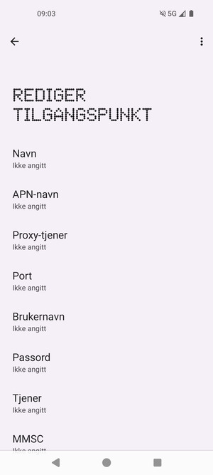 Skriv inn MMS-informasjon