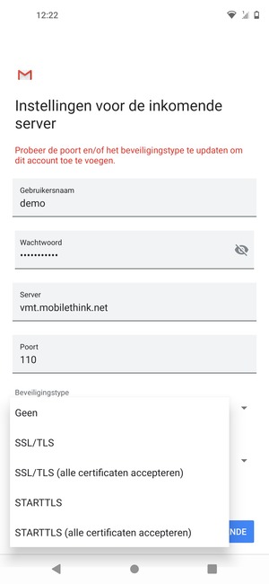 Selecteer Geen