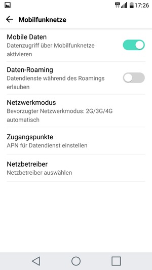Um das Netzwerk zu wechseln, falls Probleme auftreten, wählen Sie Netzbetreiber