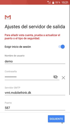 Desactive Exigir inicio de sesión