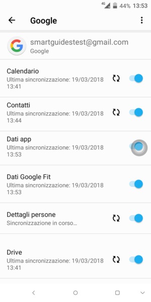 Le tue informazioni verranno sincronizzate