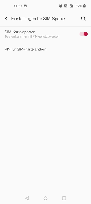 Wählen Sie PIN für SIM-Karte ändern