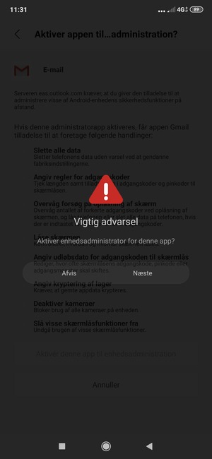 Vælg Næste