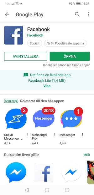 Välj ÖPPNA