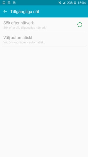 Vänta på att sökningen avslutas