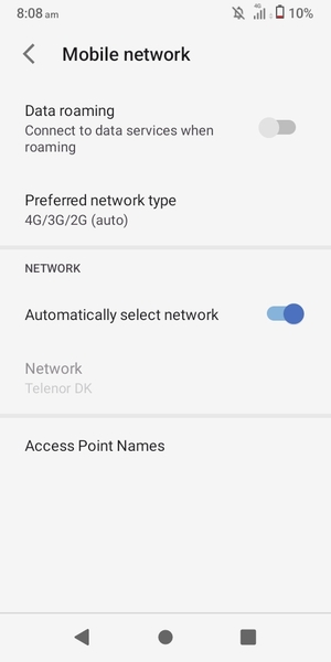 Select Access Point Names