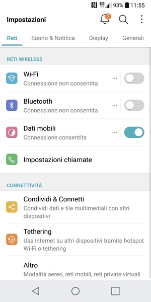 Seleziona Reti e Altro