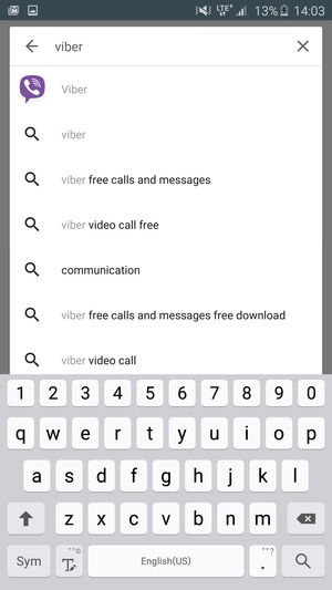 Enter the app name and select Search