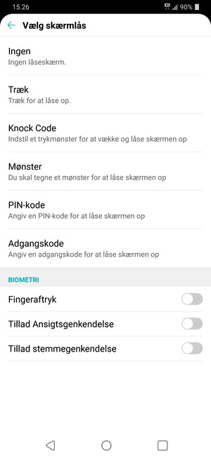 Vælg Mønster