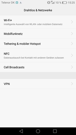 Wählen Sie Mobilfunknetz