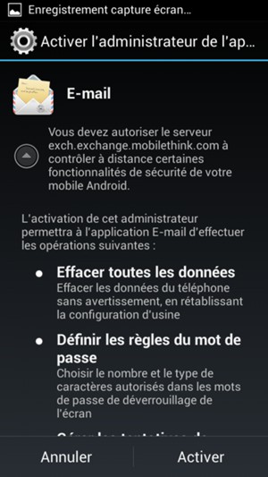 Sélectionnez Activer