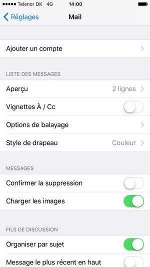 Sélectionnez Ajouter un compte