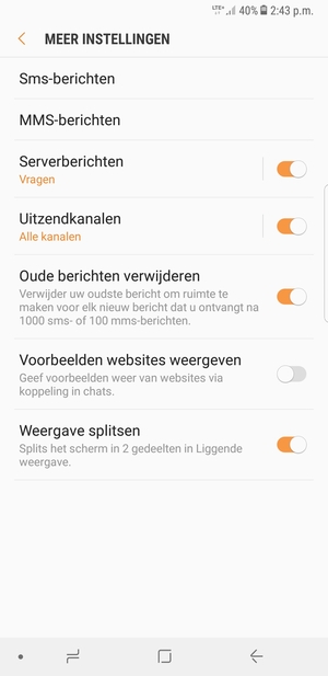 Selecteer Sms-berichten