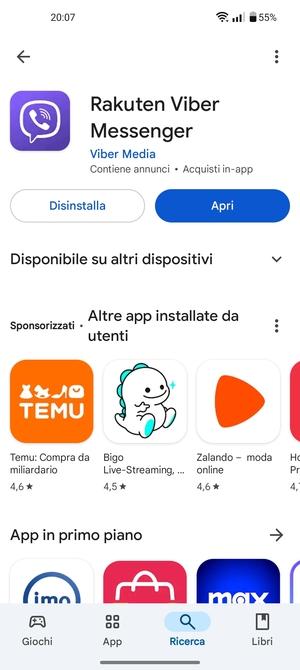 Seleziona Apri