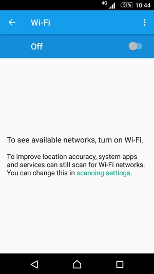 Turn on Wi-Fi