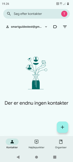Vælg Organiser