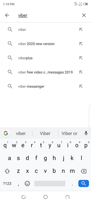 Enter the app name and select Search