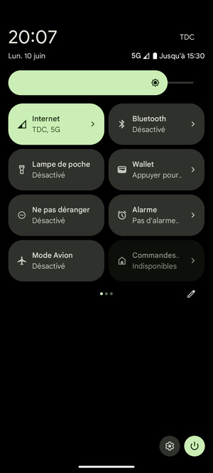 Régler la luminosité au niveau souhaité
