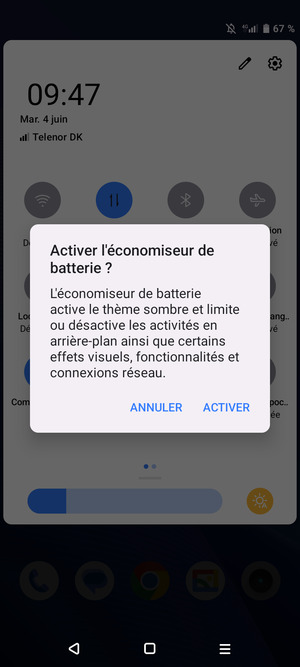 Sélectionnez ACTIVER
