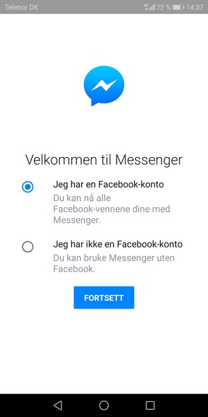 Applikasjonen er klar til bruk