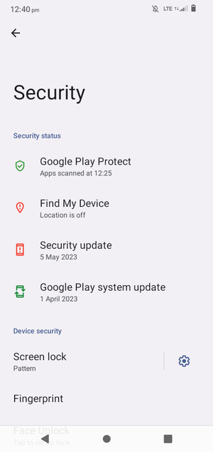 Your phone is now secure with a screen lock