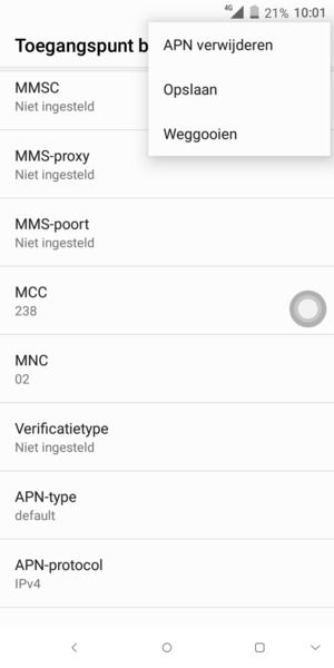 Selecteer Opslaan