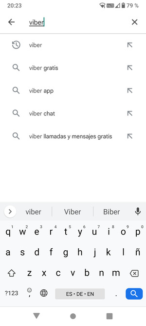 Introduzca el nombre de la aplicación y seleccione Buscar