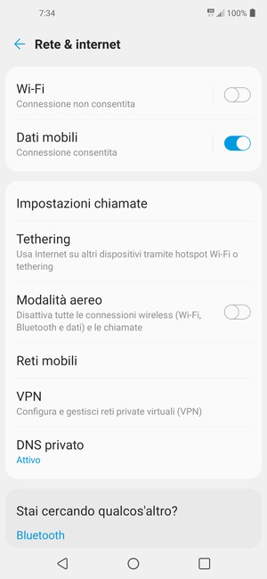 Seleziona Reti mobili