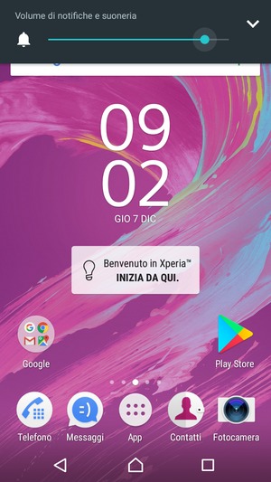 Continua a premere per abbassare il volume fino al livello desiderato