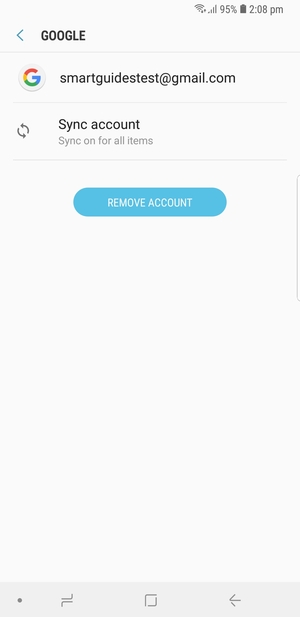 Select Sync account