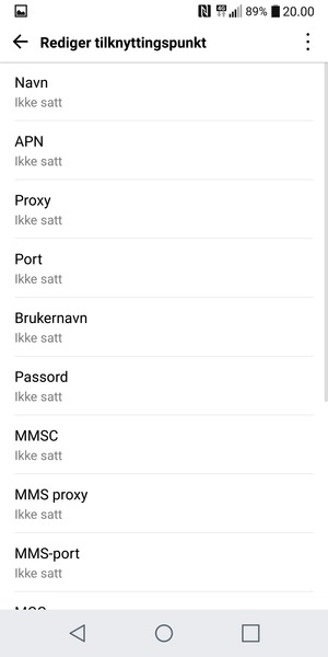 Skriv inn MMS-informasjon