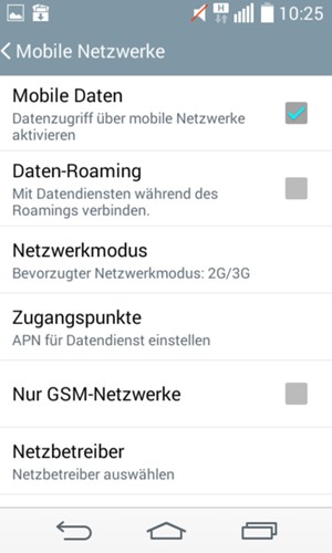 Wählen Sie Zugangspunkte