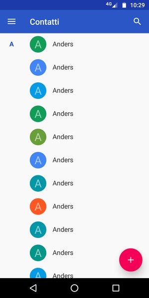 Seleziona il tasto Menu
