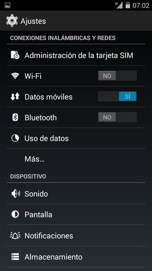 Seleccione Más...