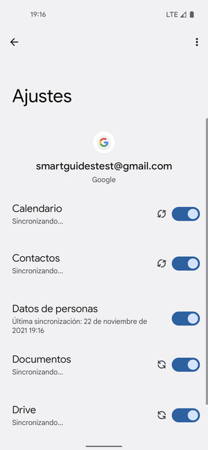 Su información será sincronizada