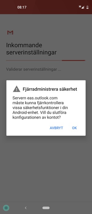 Välj OK