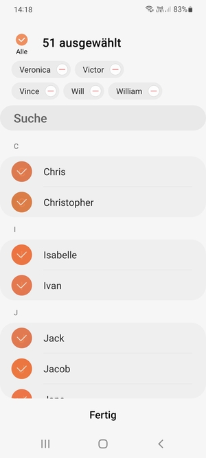 Wählen Sie Fertig