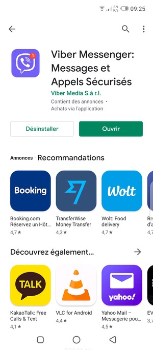 Sélectionnez Ouvrir