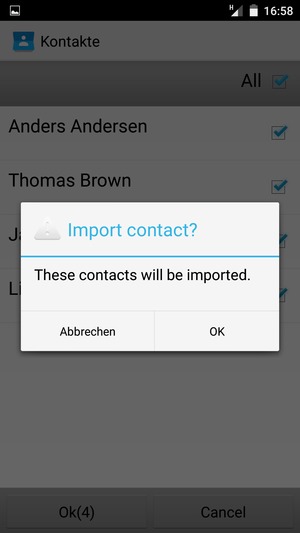 Wählen Sie OK