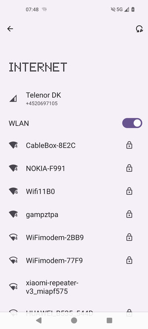 Wählen Sie das Wireless-Netzwerk, zu dem Sie eine Verbindung herstellen möchten