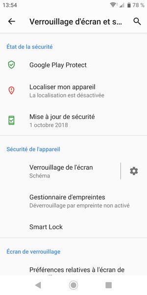 Votre téléphone est maintenant sécurisé par un écran de verrouillage