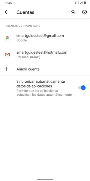 Seleccione su cuenta Google