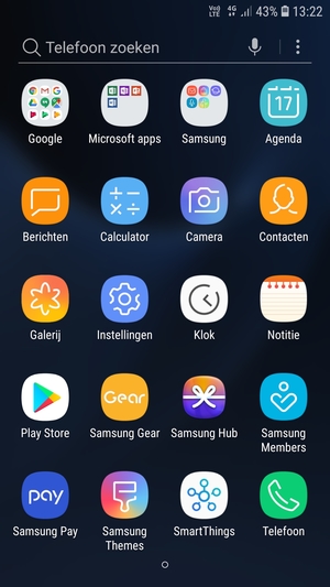 Selecteer Samsung