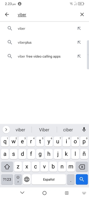 Enter the app name and select Search