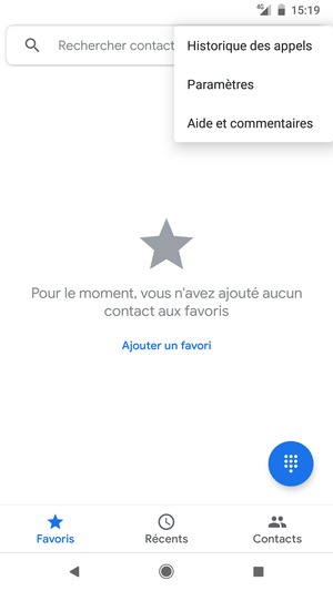 Sélectionnez Paramètres
