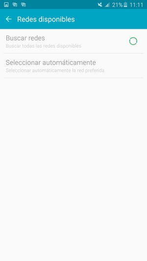Espere a que la búsqueda termine